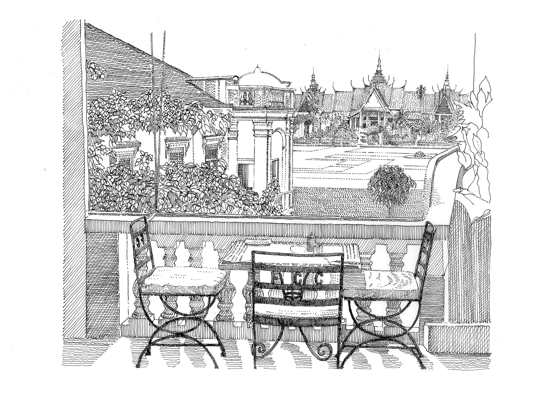 Fig 16: Regeneration of temple spaces, Pnomh Penh