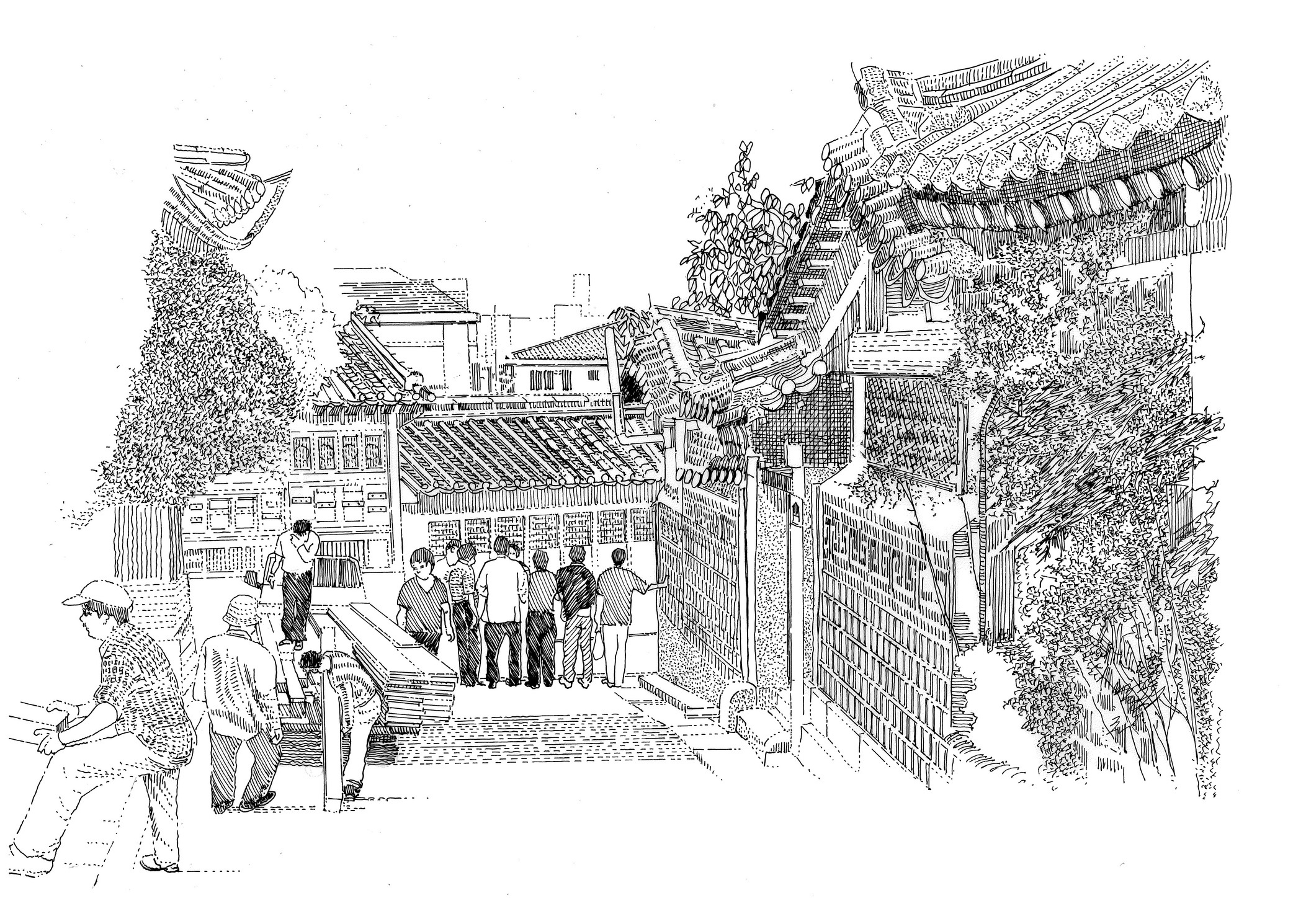 Fig 13: The preserved and restored 600 year old Bukchon Hanok defines the identity of the area to the north of the royal palace in Seoul